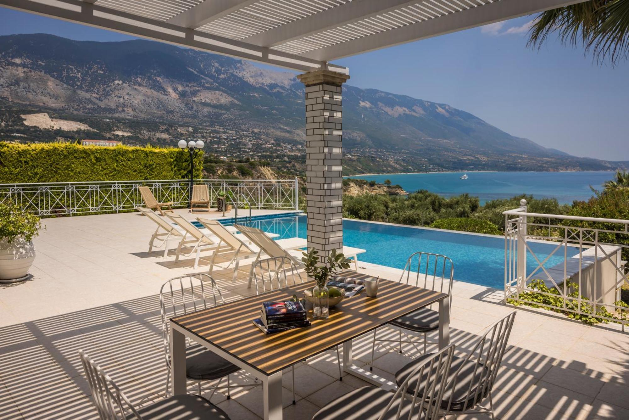 Sea View Villa Kefaloniaprivatevillas Karavados ภายนอก รูปภาพ